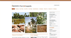 Desktop Screenshot of coirexports-india.com
